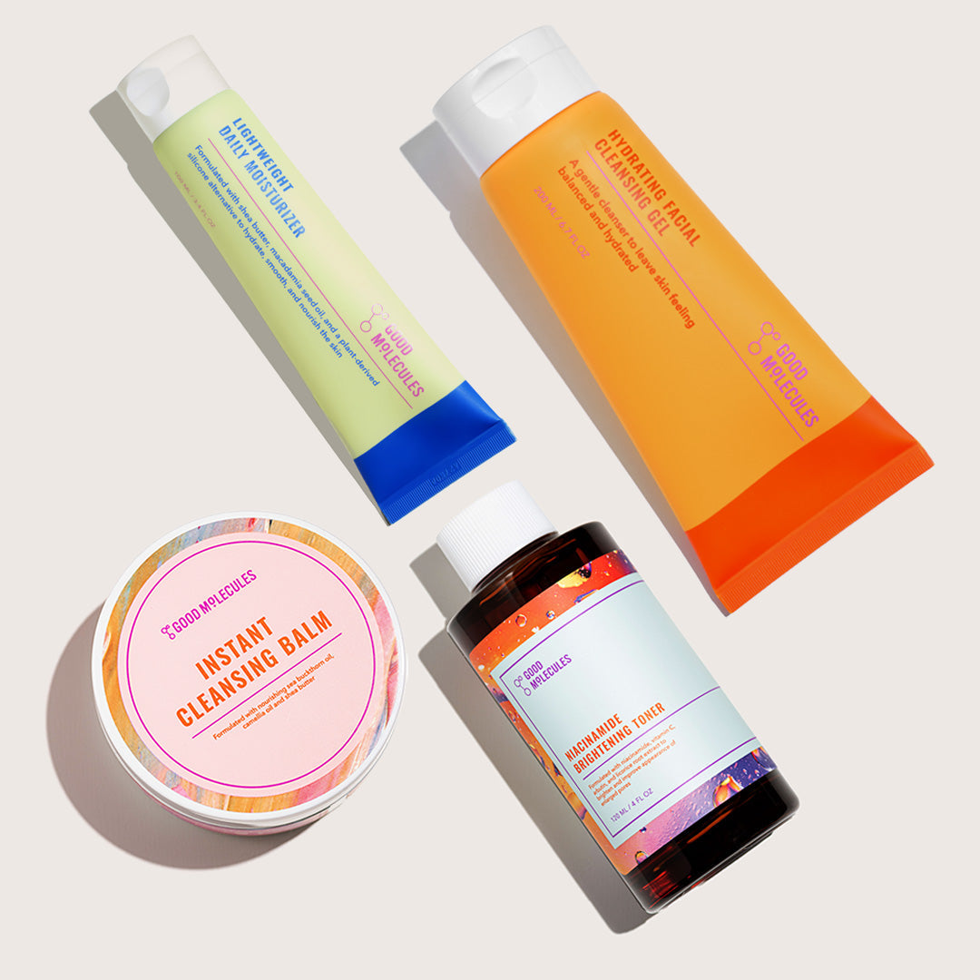 Double Cleanse, Tone, Moisturize